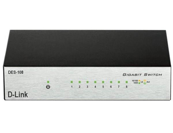 سوییچ 8 پورت دسکتاپی دی-لینک مدل DES-108